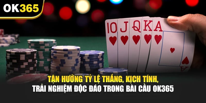Tận hưởng tỷ lệ thắng, kịch tính, trải nghiệm độc đáo trong bài cầu OK365
